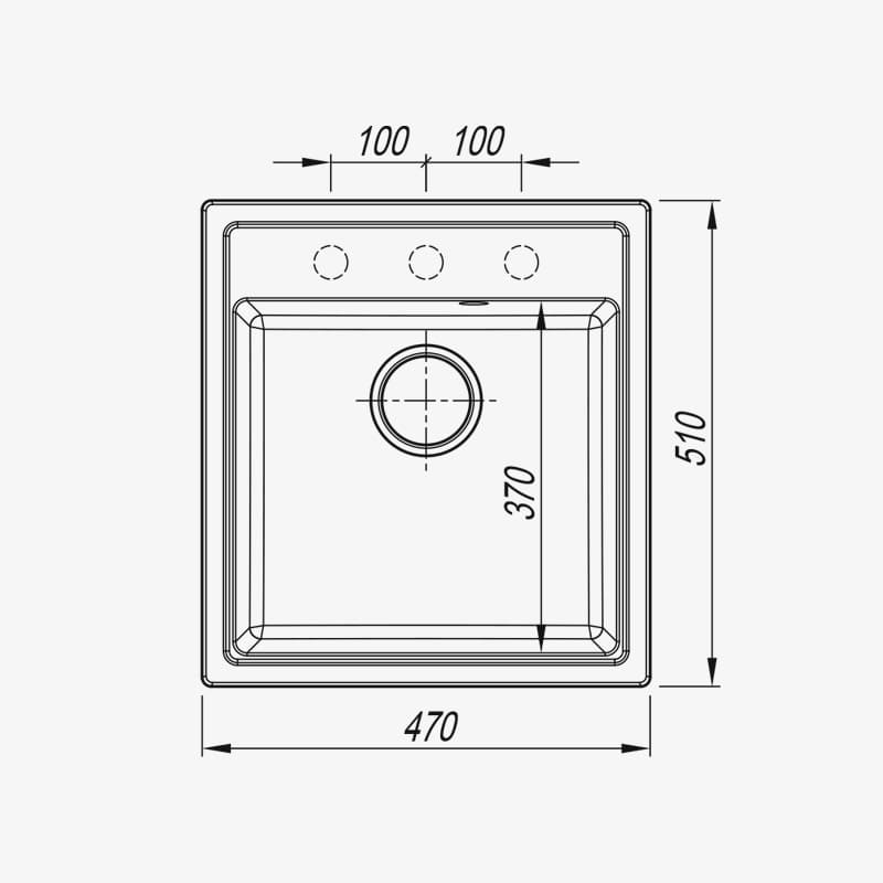 Мойка Dr. Gans Ника 470 прямоугольная дюна (заказ)
