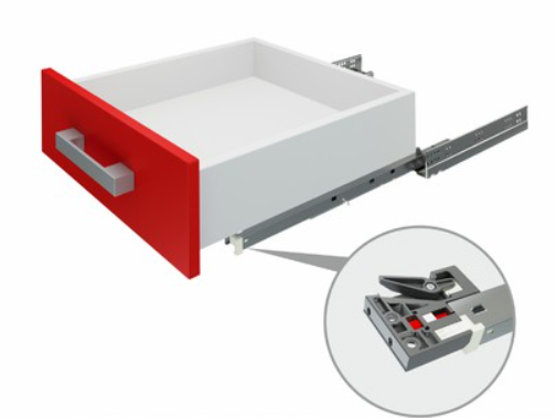 BRD DB8981/Zn направляющие скрыт. монт. B-slide 500 (надвиж.,16мм,18мм,19мм)  (заказ)