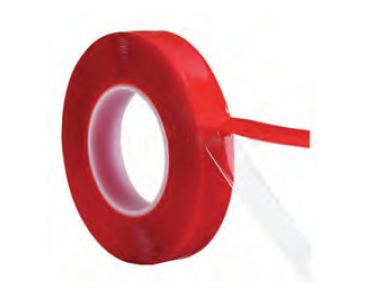 Двусторонняя клеевая акрил. лента Logo-Bond 895 красная (1мм*12мм*33м)