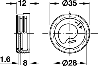 HAFELE Фурнитрура для юстировки пласт. черный (290.53.000) SALE
