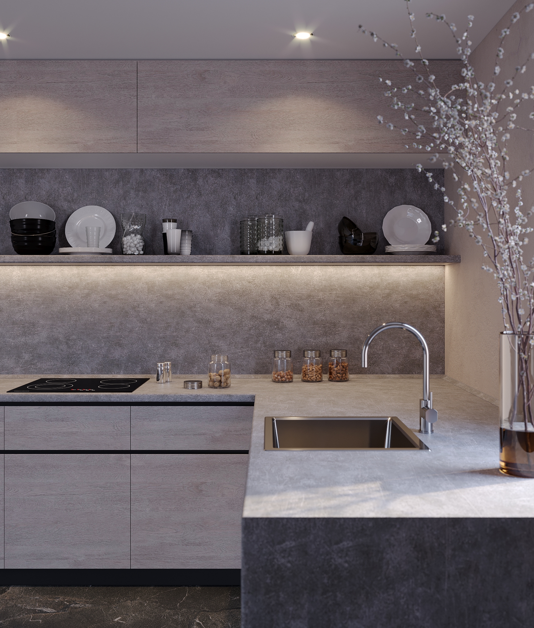 Столешница СЛОТЕКС 4150*600*40мм К3 -  Ruiz 8452