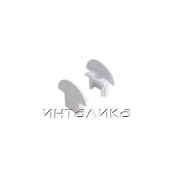 Заглушка с отверстием для профиля 2206, цвет белый