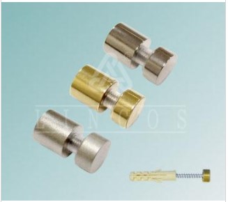 Крепление стекла к стене с отрывом D=12 мм; L=10мм Никель Матовый 5.16 (04) SALE (стоп-лист)