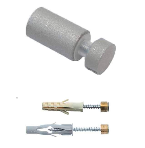 Крепление стекла к стене с отрывом D=12 мм; L=10мм Никель Матовый 5.16 (04) SALE (стоп-лист)