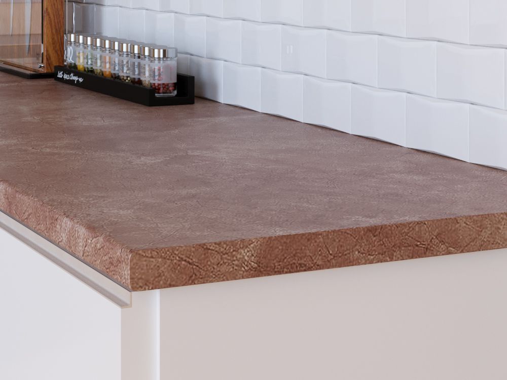 Столешница КЕДР МК 3000*600*25мм 2 группа - Обсидиан коричневый 910/Br (снят)