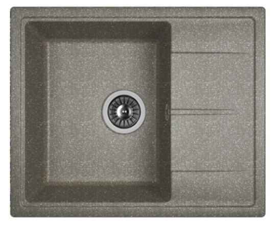 Мойка Dr. Gans Ника 580 прямоугольная с крылом черный