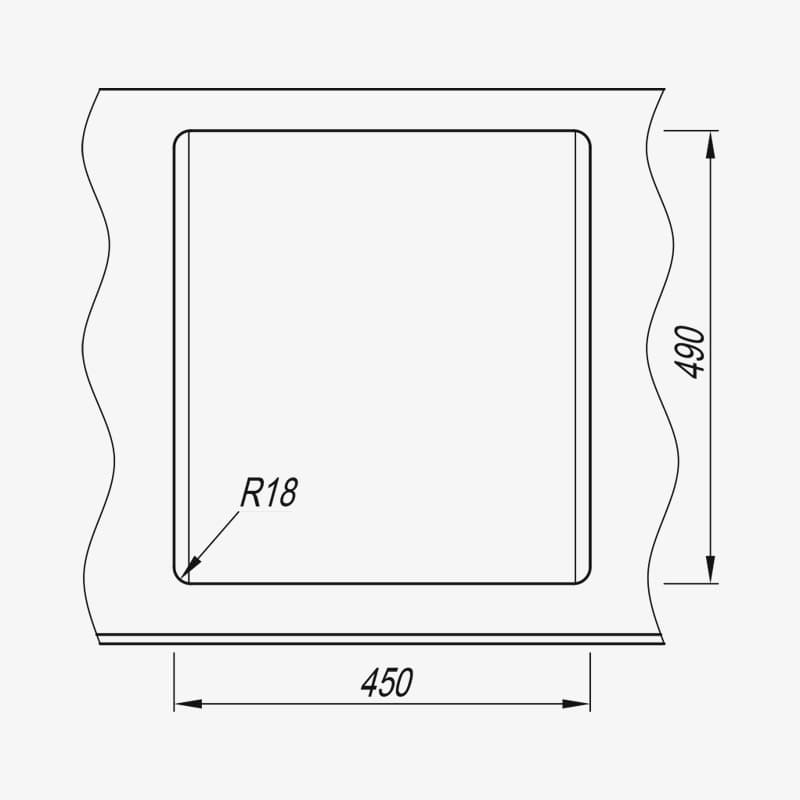 Мойка Dr. Gans Ника 470 прямоугольная графит