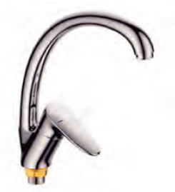 смеситель РОТАТО Р59200 Д35, бок.ручка    хром