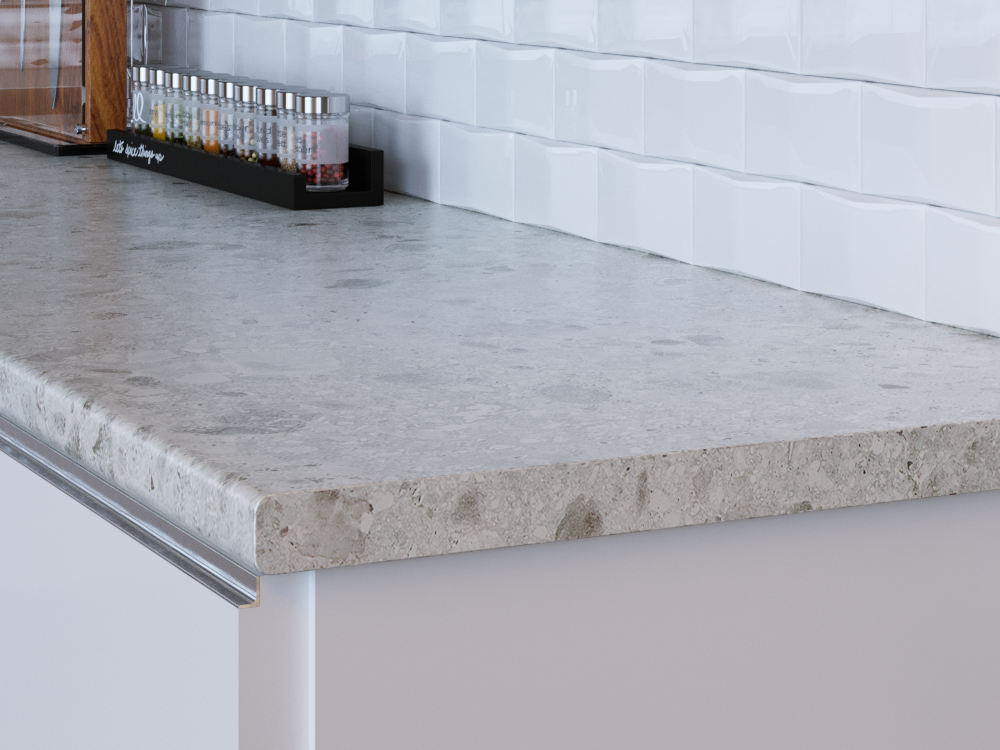 Столешница КЕДР МК 3000*600*25мм 1 группа - Брекчия светлая 2238/S (заказная)