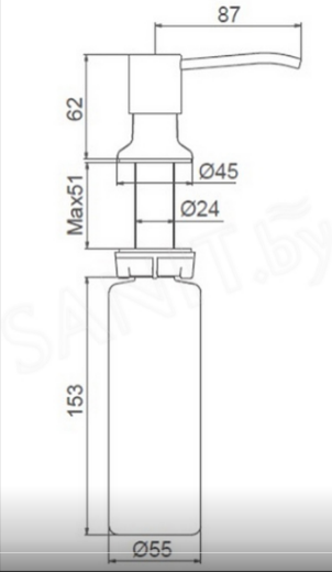 Дозатор MARRBAXX графит