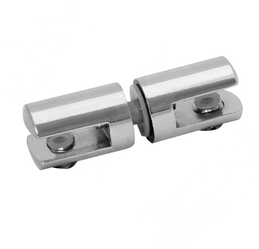 Полкодержатель для стекла 5-6 мм двухсторонний, хром SALE