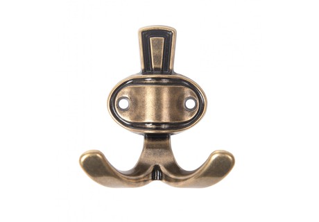 BRD K211AB.2 Крючок BARON 2-х рожковый бронза (заказ)