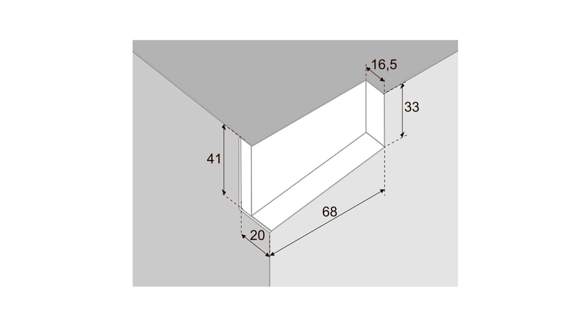 BRD CHP01/W/L Декоративная заглушка левая, белая
