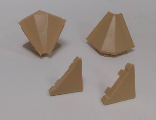 заглушки+ углы Скиф пластик бежевый  SALE