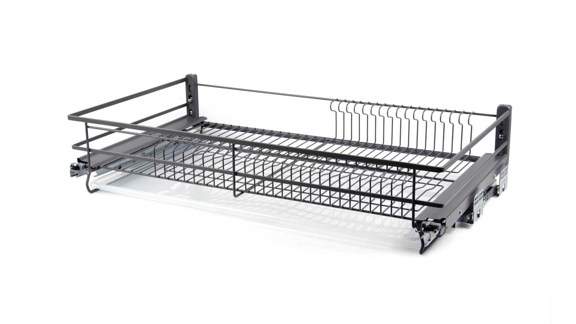 BRD Корзина-сушка выдвижная, одноуровневая MIRA KRS06/1/3/900/GRPH с доводчиком