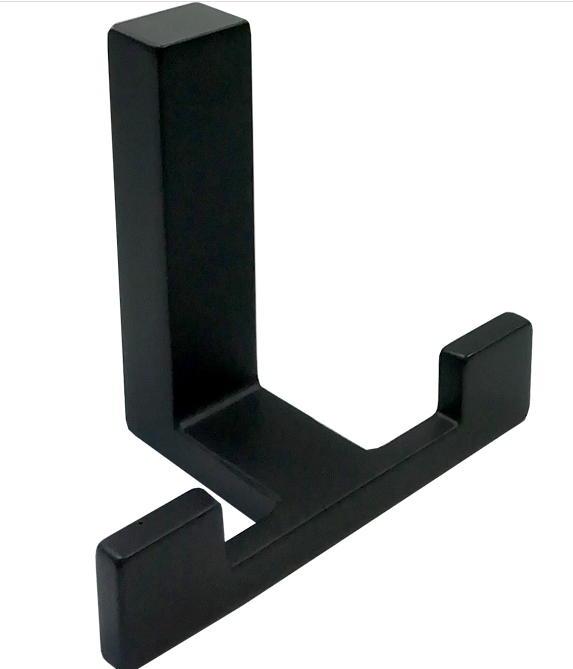 Крючок Krok 2-х рожковый черный