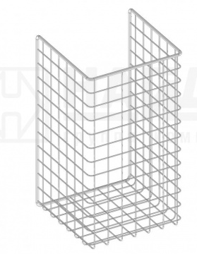 Корзина для белья откидная 340*525*230 белая
