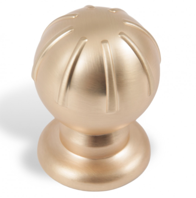 BRD RC308MBSG.4 ручка кнопка  TILDA матовое браш/ сатиновое золото (заказ)