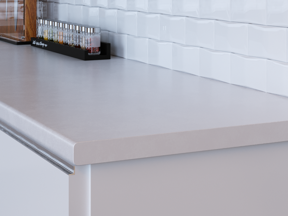 Столешница КЕДР МК 3000*600*25мм 3 группа - Керамика белая 1012/Cr (заказ)