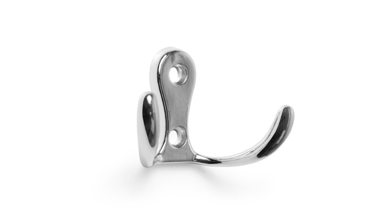 BRD K207CP.7 Крючок 2-х рожковый хром (заказ)