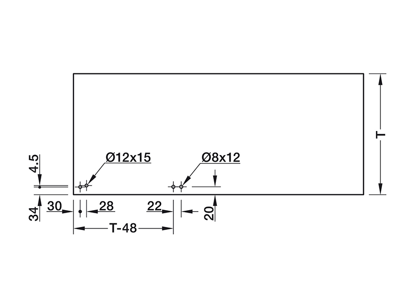 Поворотный механизм для стола, сталь, цинк H'A'FELE (646.31.000)