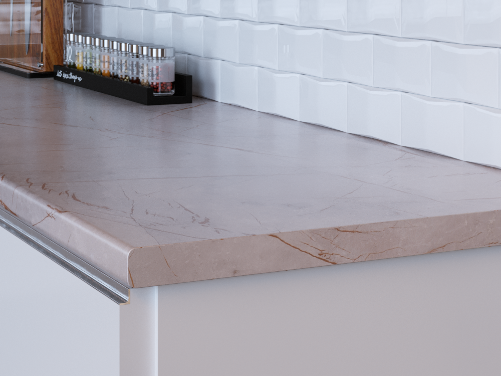 Столешница КЕДР МК 3000*600*38мм 2 группа - Мрамор Персия 2345/PT(заказная)