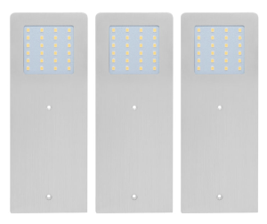 POLARх3 Комплект светильников с блоком питания, серебро, 24V, 190мм, нейтральный белый 4000К, 5W