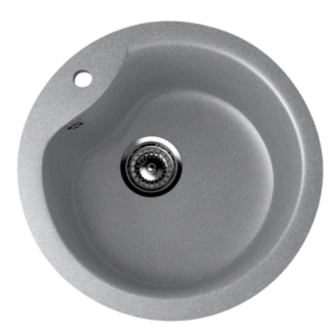 Мойка ULGRAN U-102-342 круглая  графитовый