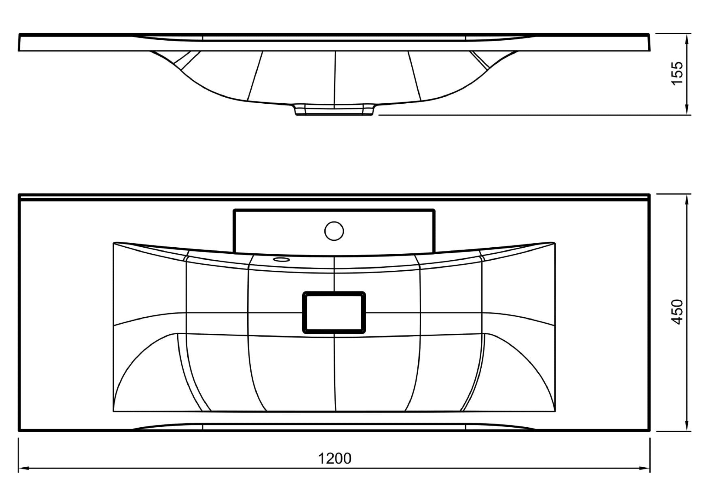 Мойка FLORENTINA Прима 1200  белый (стоп-лист)