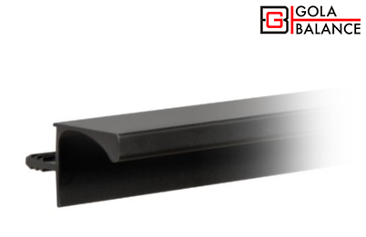 BRD RP052BL.1/000/4100 врезной профиль L 4100мм GOLA BALANCE черный