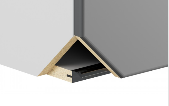 BRD RP052BL.1/000/4100 врезной профиль L 4100мм GOLA BALANCE черный