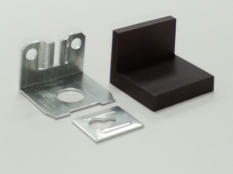 Уголок фиксирующий + накладка  темно-коричневый №8 SALE