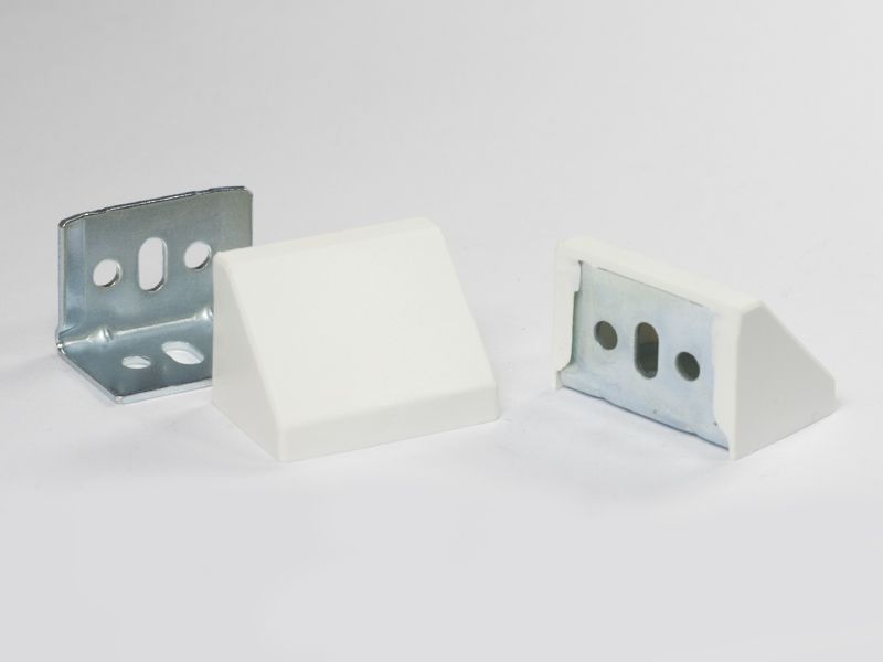 Уголок соединительный + накладка  белый SALE