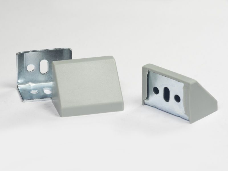 Уголок соединительный + накладка  серый SALE