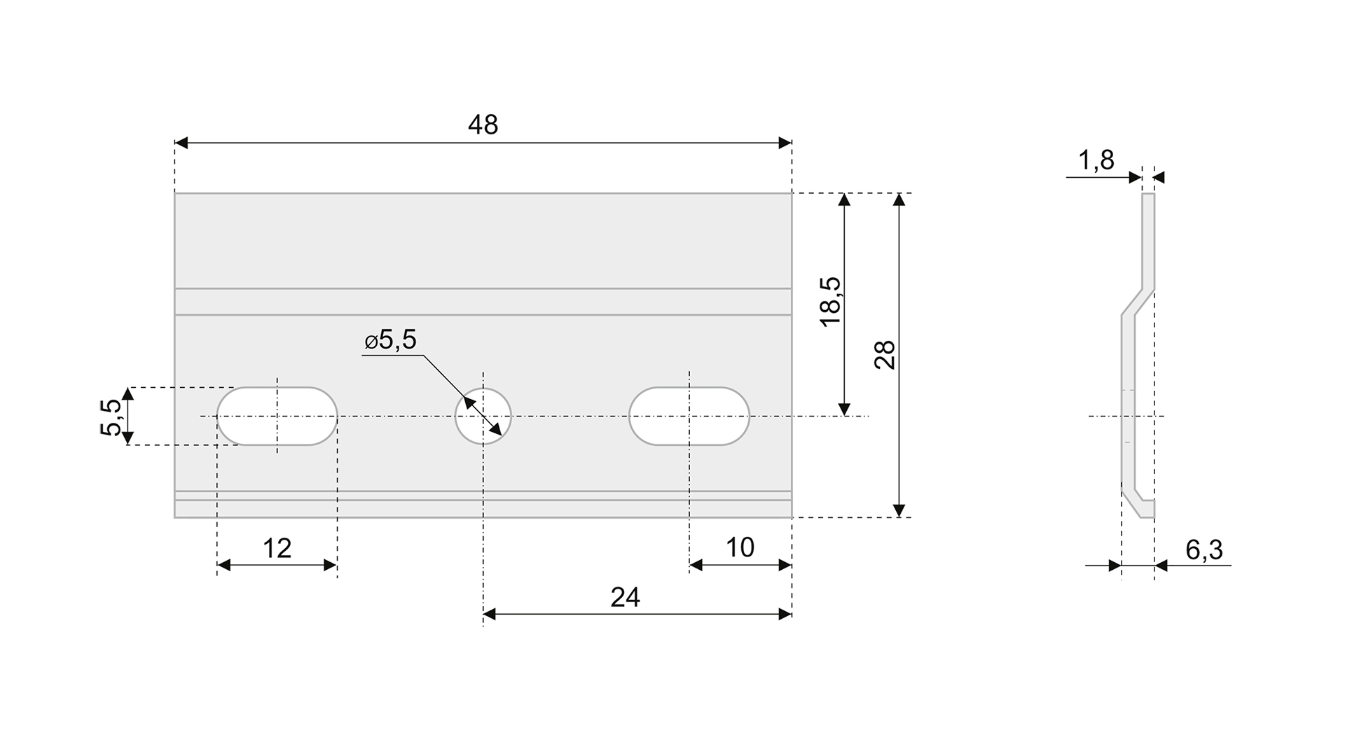 BRD Монтажная планка СНН01 (шина)
