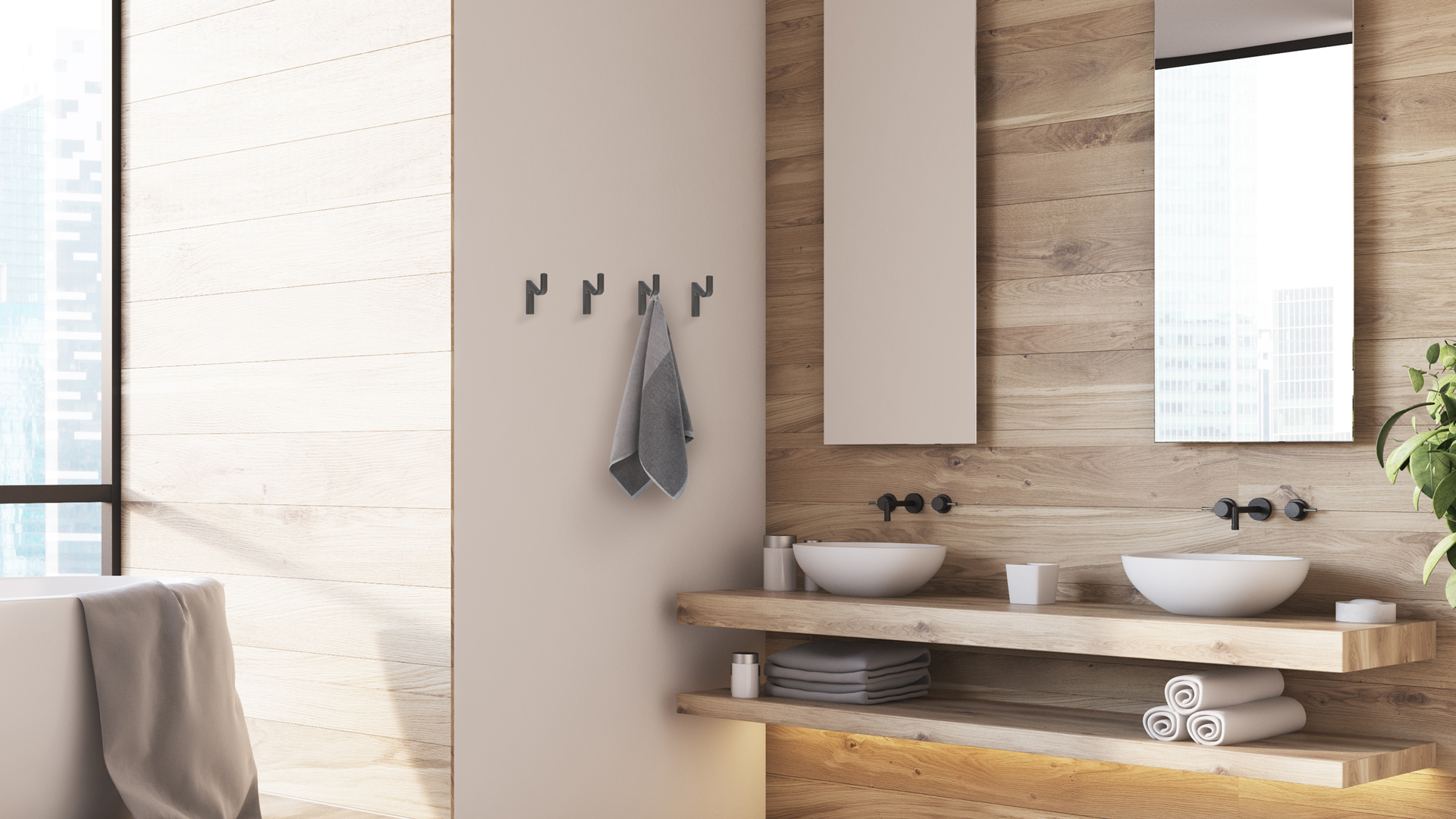 BRD K107MDN.13 Крючок ZIGZAG однорожковый Матовый темный никель (заказ)