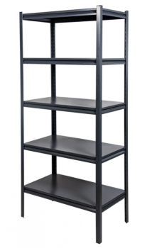 Стеллаж металлический, H=1200, Черный матовый (без полок) (стоп-лист)
