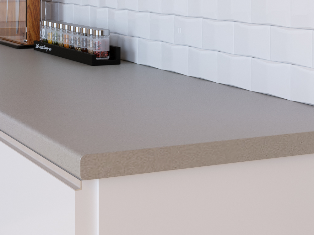 Столешница КЕДР МК 3000*600*38мм 2 группа - Бриллиант светло-серый 1205/Br (заказ)