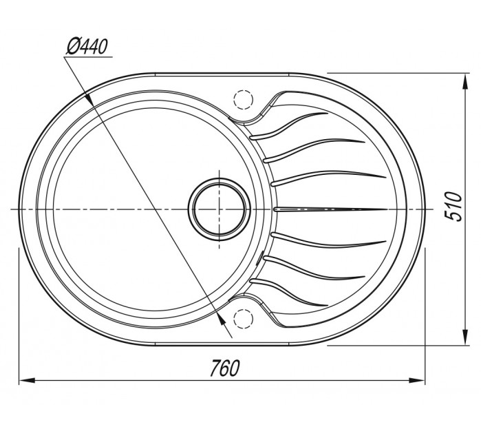 Мойка Dr. Gans Берта 760 овал латте (заказ) Т