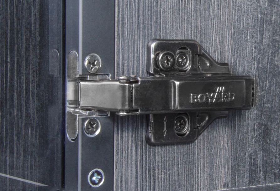 BRD H663A/BN Петля накладная с доводчиком для АЛЮМ профиля FRAME черный никель (без планки) (снято)