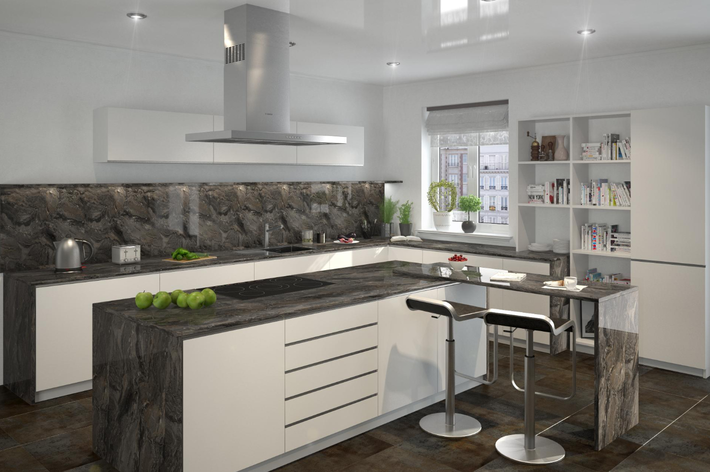 Стеновая панель КЕДР МК 3000*600*4мм 2 группа - Паладина глянец 357/1