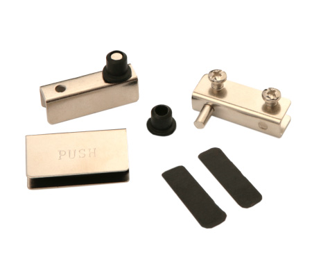 BRD HG001/Ni Комплект петель для 1 стекл. фасада без сверл., Ni (снято)