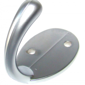 Крючок однорожковый матовый хром SALE