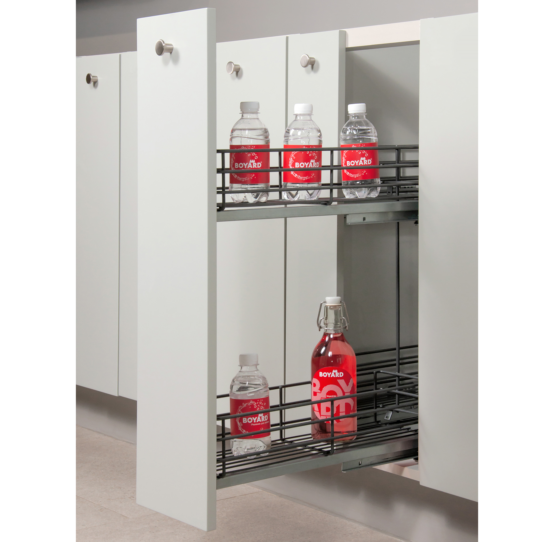 BRD Бутылочница Bellissimo KR08/1/3/200/R/GRPH с доводчиком (стоп, будет замена на левые)