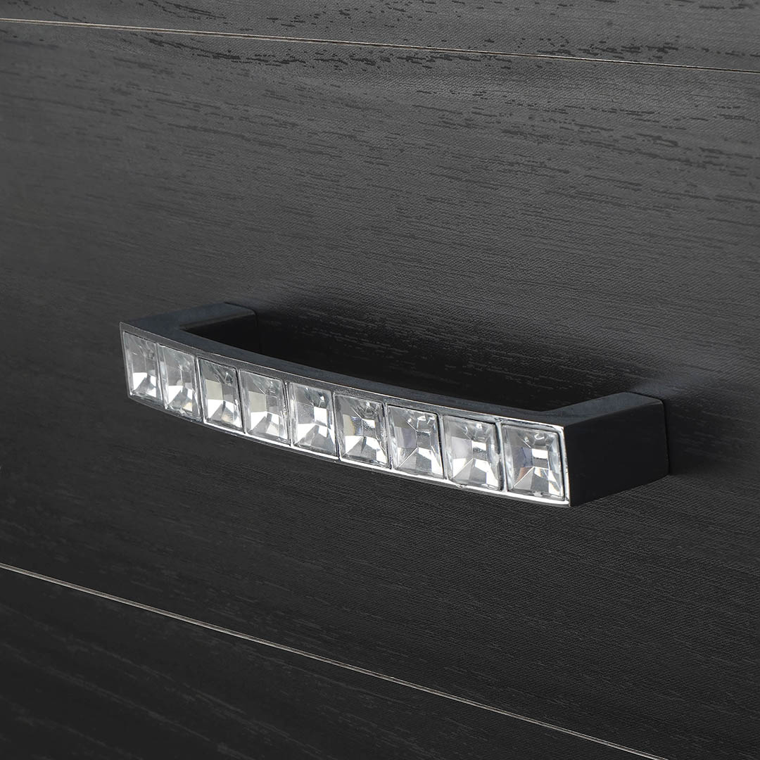 KR CRL 02-96 ручка-скоба 96 мм  хром полированный с кристаллами SALE