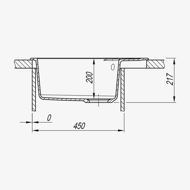 Мойка Dr. Gans Берта 580 овал терракота (заказ)