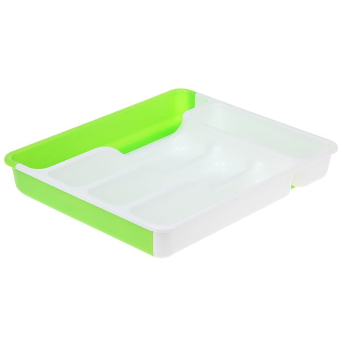 Лоток для столовых приборов раздвижной (368х310-530) (стоп-лист)