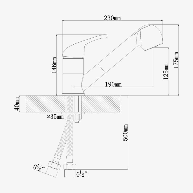 Смеситель Dr. Gans Соната черный (заказ)