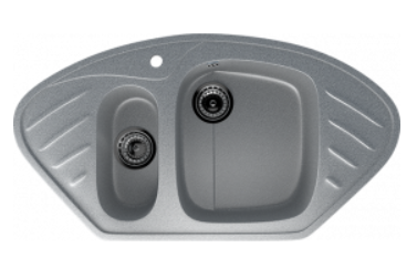 Мойка ULGRAN U-105-309 трапеция  темно-серый
