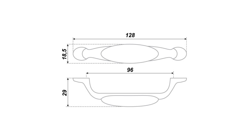 BRD RS113АВ.W02 ручка-скоба 96 мм старинная латунь с керамикой желтая роза (снято)